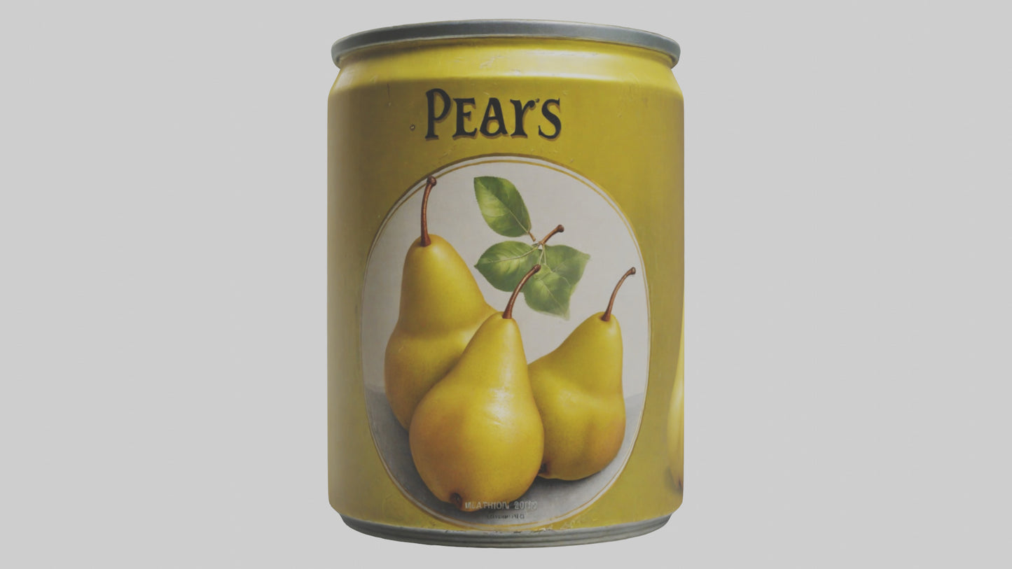 3D model Canned Pears model VR / AR / low-poly