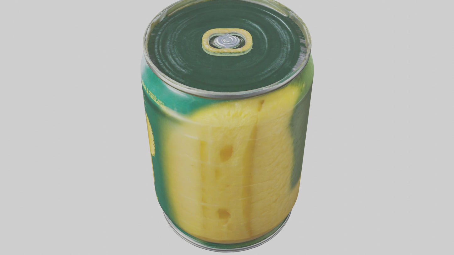 3D model Canned Pineapple model VR / AR / low-poly