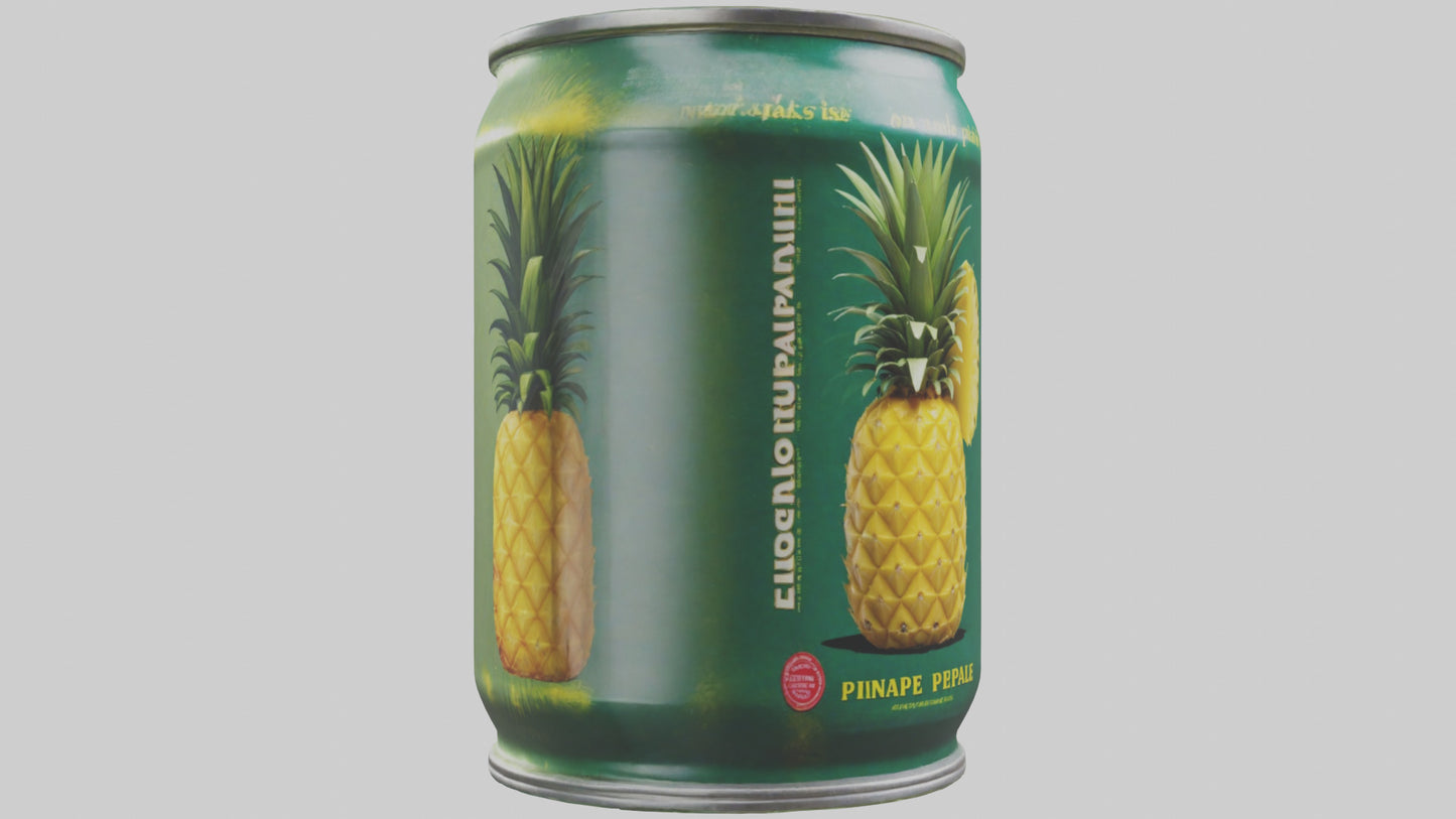 3D model Canned Pineapple model VR / AR / low-poly