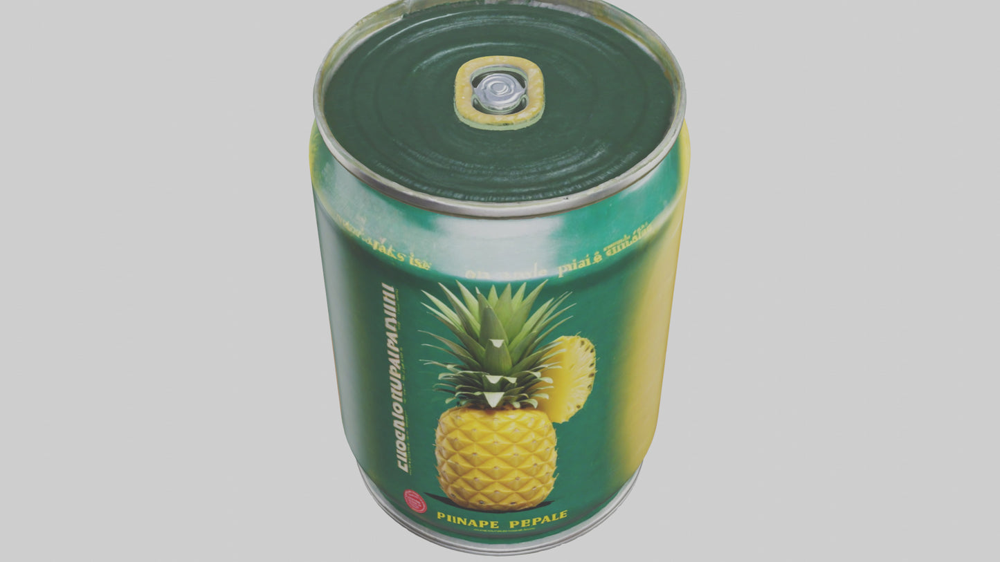 3D model Canned Pineapple model VR / AR / low-poly