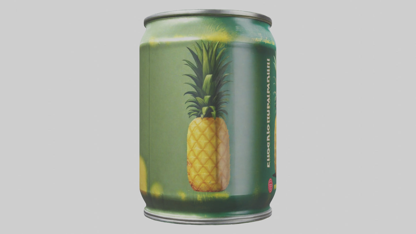 3D model Canned Pineapple model VR / AR / low-poly