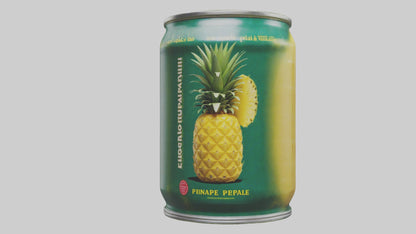 3D model Canned Pineapple model VR / AR / low-poly