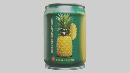 3D model Canned Pineapple model VR / AR / low-poly
