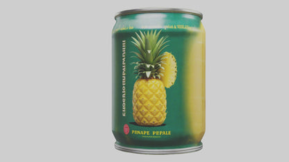 3D model Canned Pineapple model VR / AR / low-poly