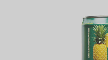 3D model Canned Pineapple model VR / AR / low-poly