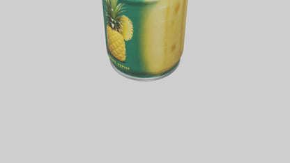 3D model Canned Pineapple model VR / AR / low-poly