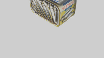 3D model Canned Salmon model VR / AR / low-poly