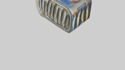 3D model Canned Salmon model VR / AR / low-poly
