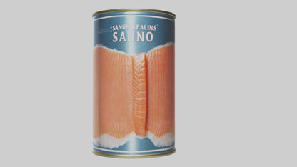 3D model Canned Salmon model VR / AR / low-poly