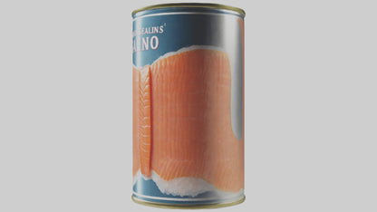 3D model Canned Salmon model VR / AR / low-poly