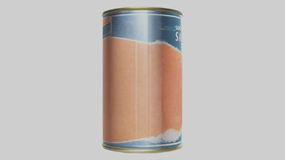 3D model Canned Salmon model VR / AR / low-poly