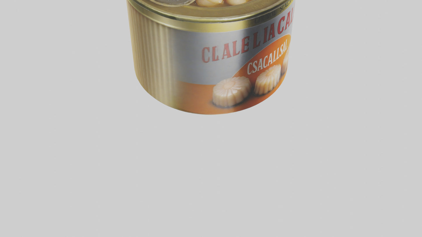 3D model Canned Salmon model VR / AR / low-poly