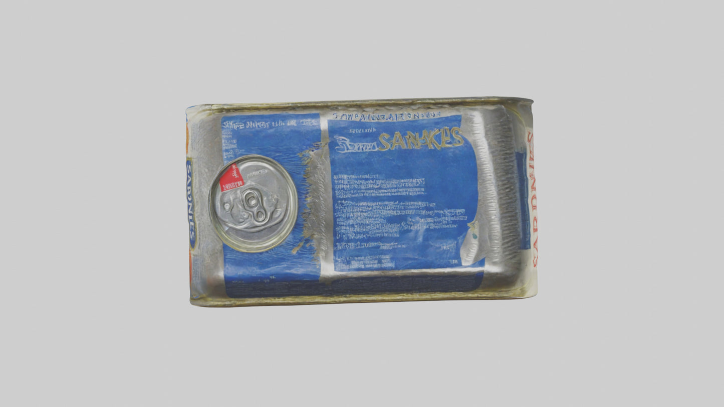 3D model Canned Salmon model VR / AR / low-poly