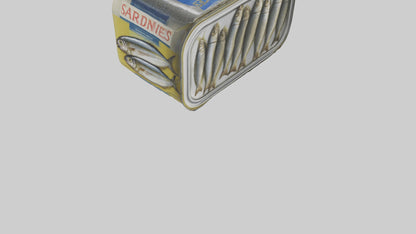 3D model Canned Salmon model VR / AR / low-poly