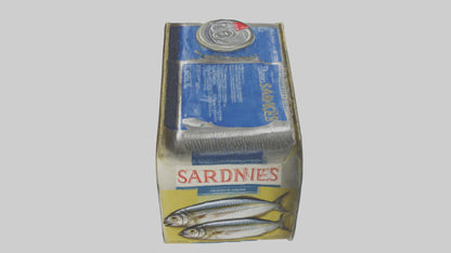 3D model Canned Salmon model VR / AR / low-poly