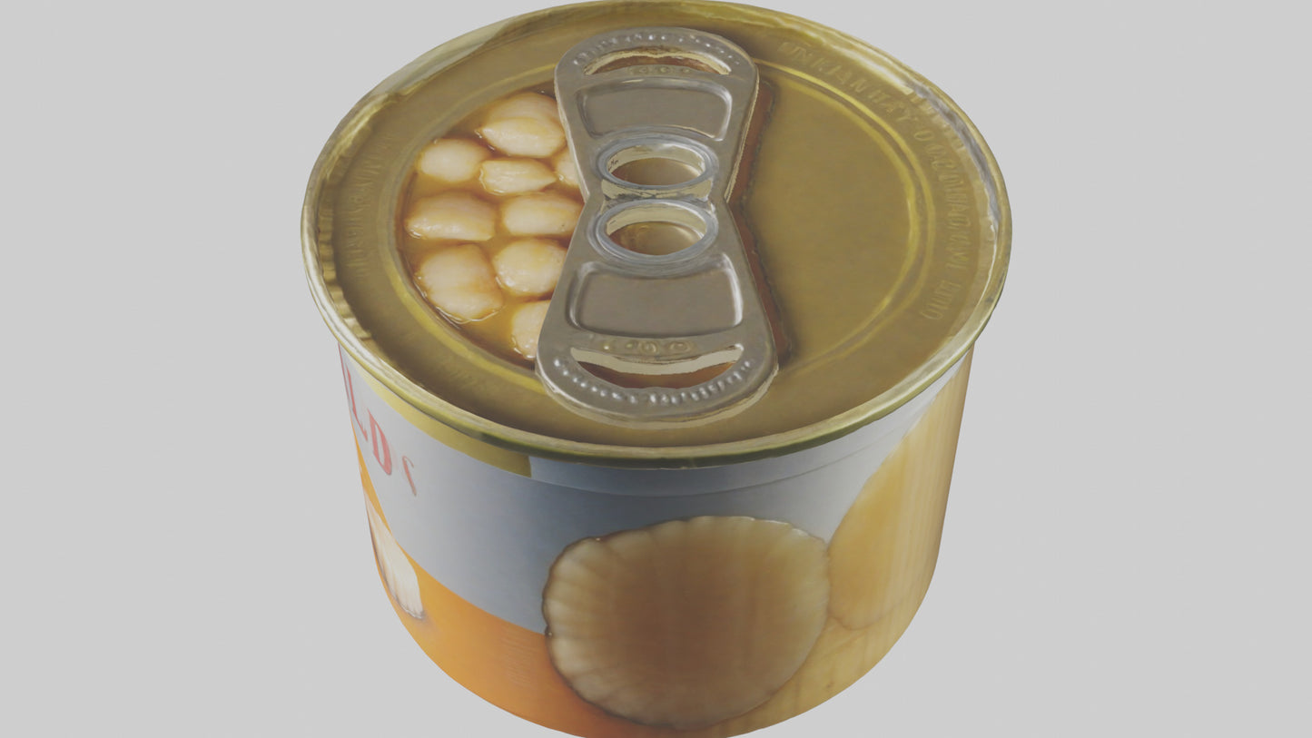 3D model Canned Salmon model VR / AR / low-poly
