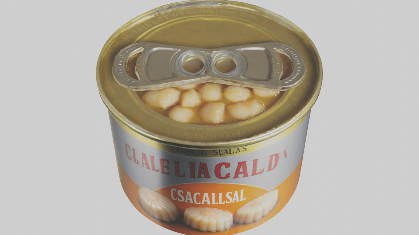 3D model Canned Salmon model VR / AR / low-poly