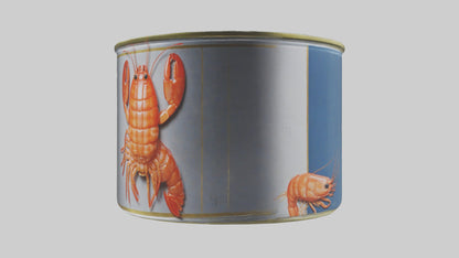 3D model Canned Shrimp model VR / AR / low-poly
