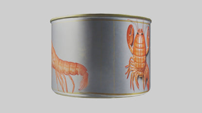 3D model Canned Shrimp model VR / AR / low-poly