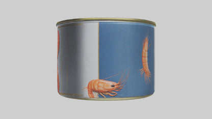 3D model Canned Shrimp model VR / AR / low-poly