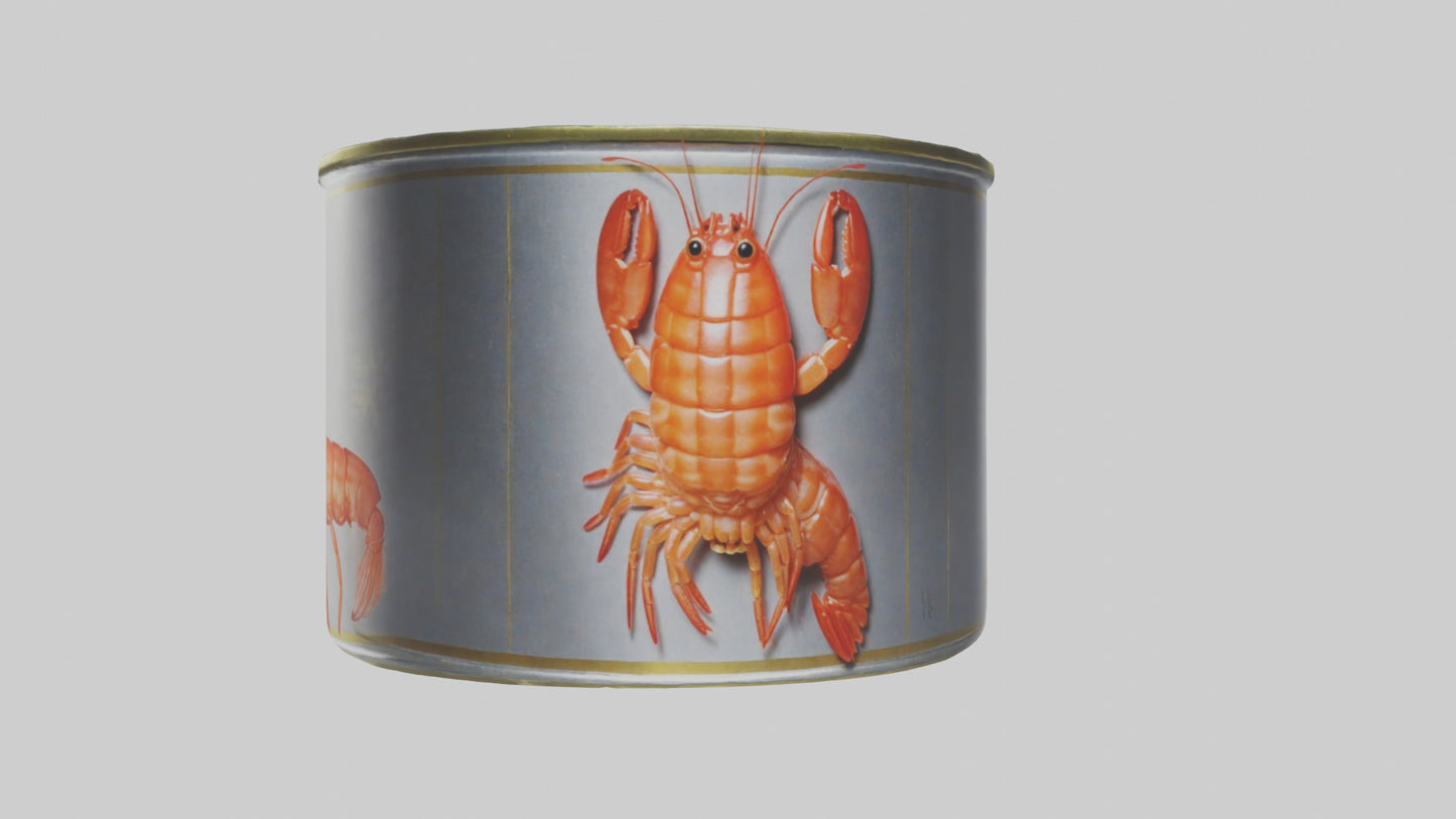 3D model Canned Shrimp model VR / AR / low-poly