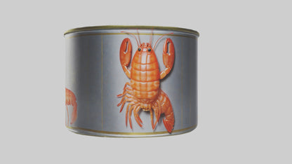 3D model Canned Shrimp model VR / AR / low-poly