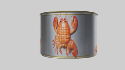 3D model Canned Shrimp model VR / AR / low-poly