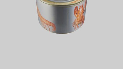 3D model Canned Shrimp model VR / AR / low-poly