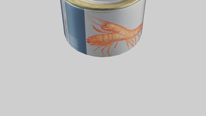 3D model Canned Shrimp model VR / AR / low-poly