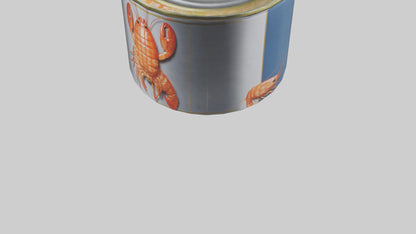3D model Canned Shrimp model VR / AR / low-poly
