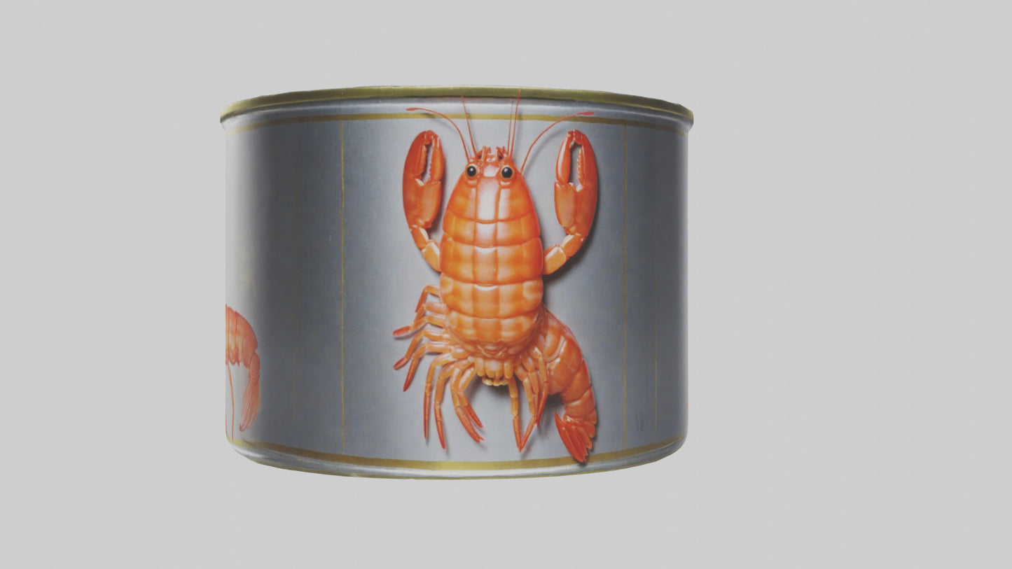 3D model Canned Shrimp model VR / AR / low-poly