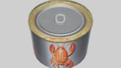 3D model Canned Shrimp model VR / AR / low-poly