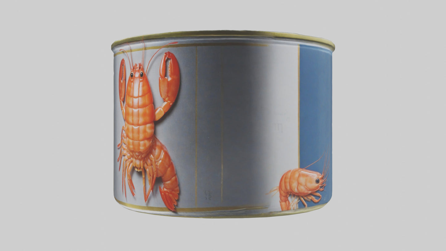 3D model Canned Shrimp model VR / AR / low-poly