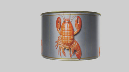 3D model Canned Shrimp model VR / AR / low-poly