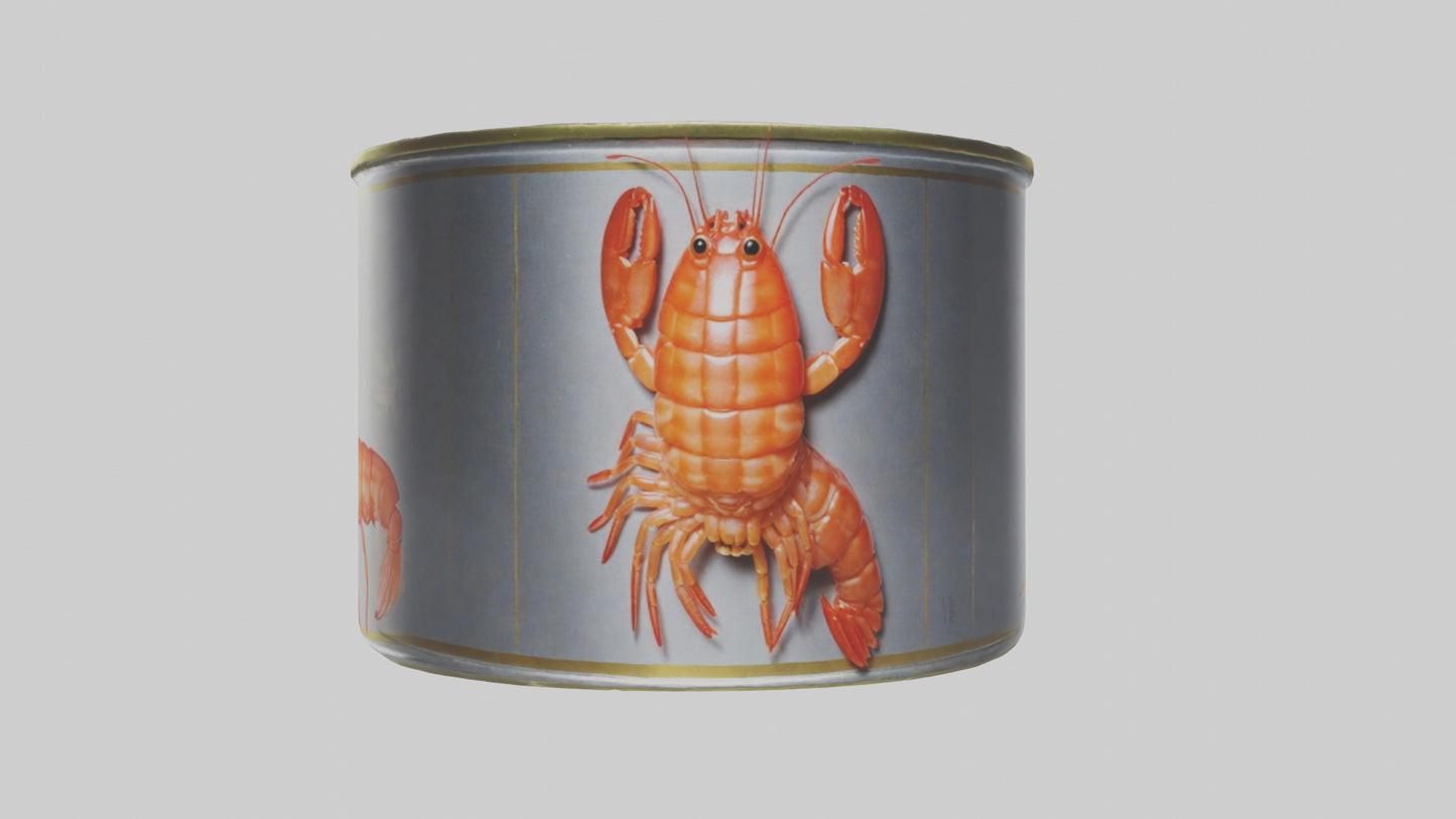 3D model Canned Shrimp model VR / AR / low-poly