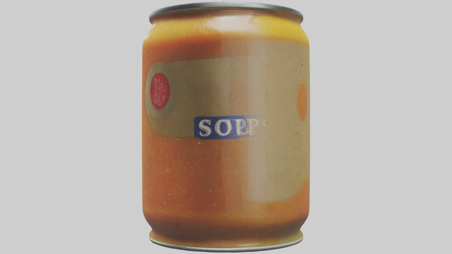 3D model Canned Soup model VR / AR / low-poly