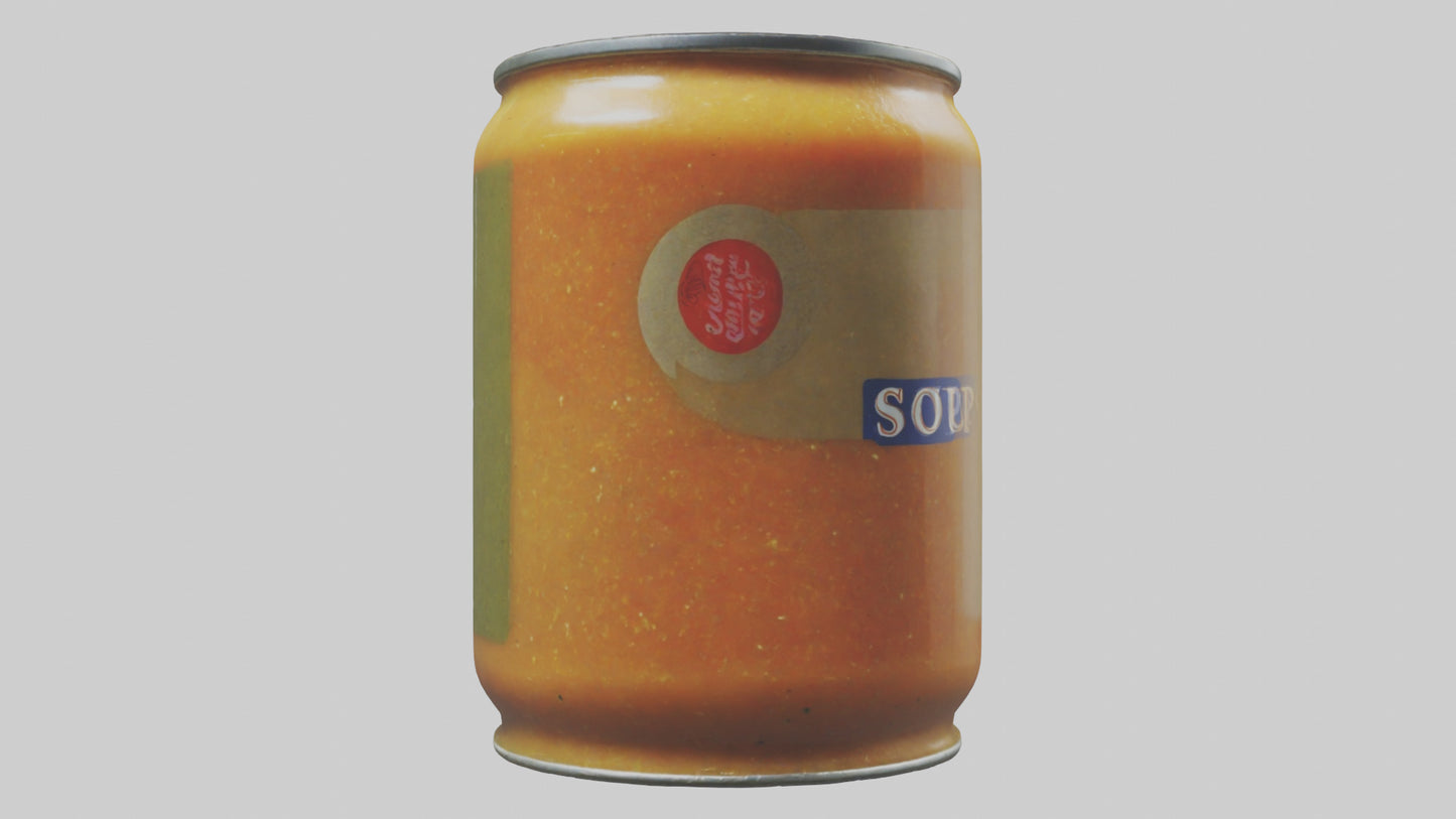 3D model Canned Soup model VR / AR / low-poly