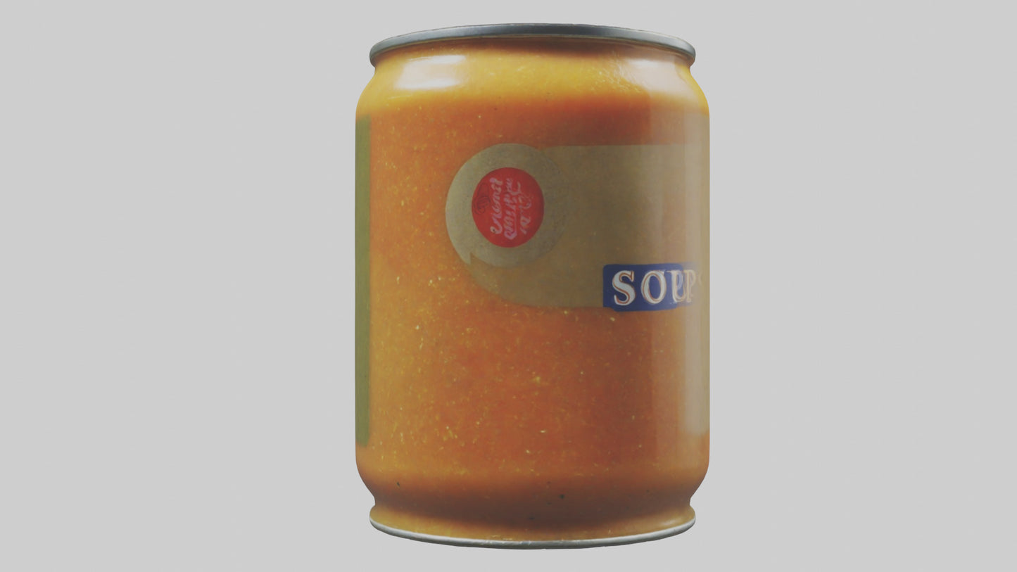 3D model Canned Soup model VR / AR / low-poly