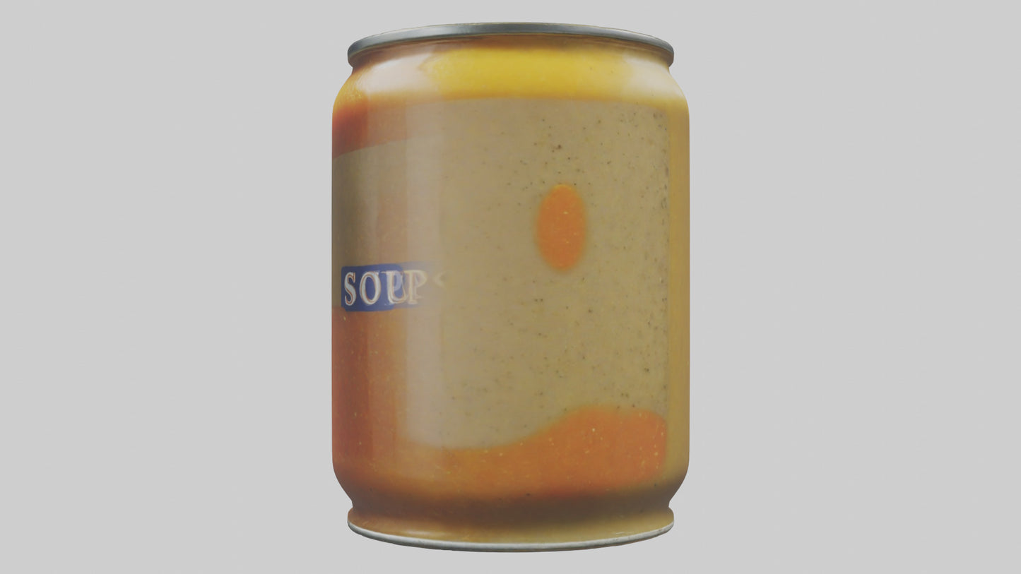 3D model Canned Soup model VR / AR / low-poly
