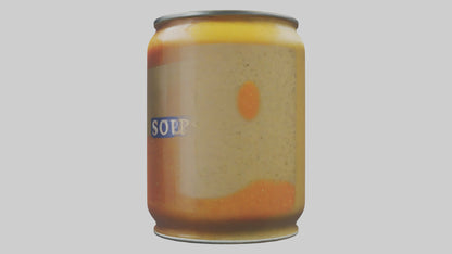 3D model Canned Soup model VR / AR / low-poly