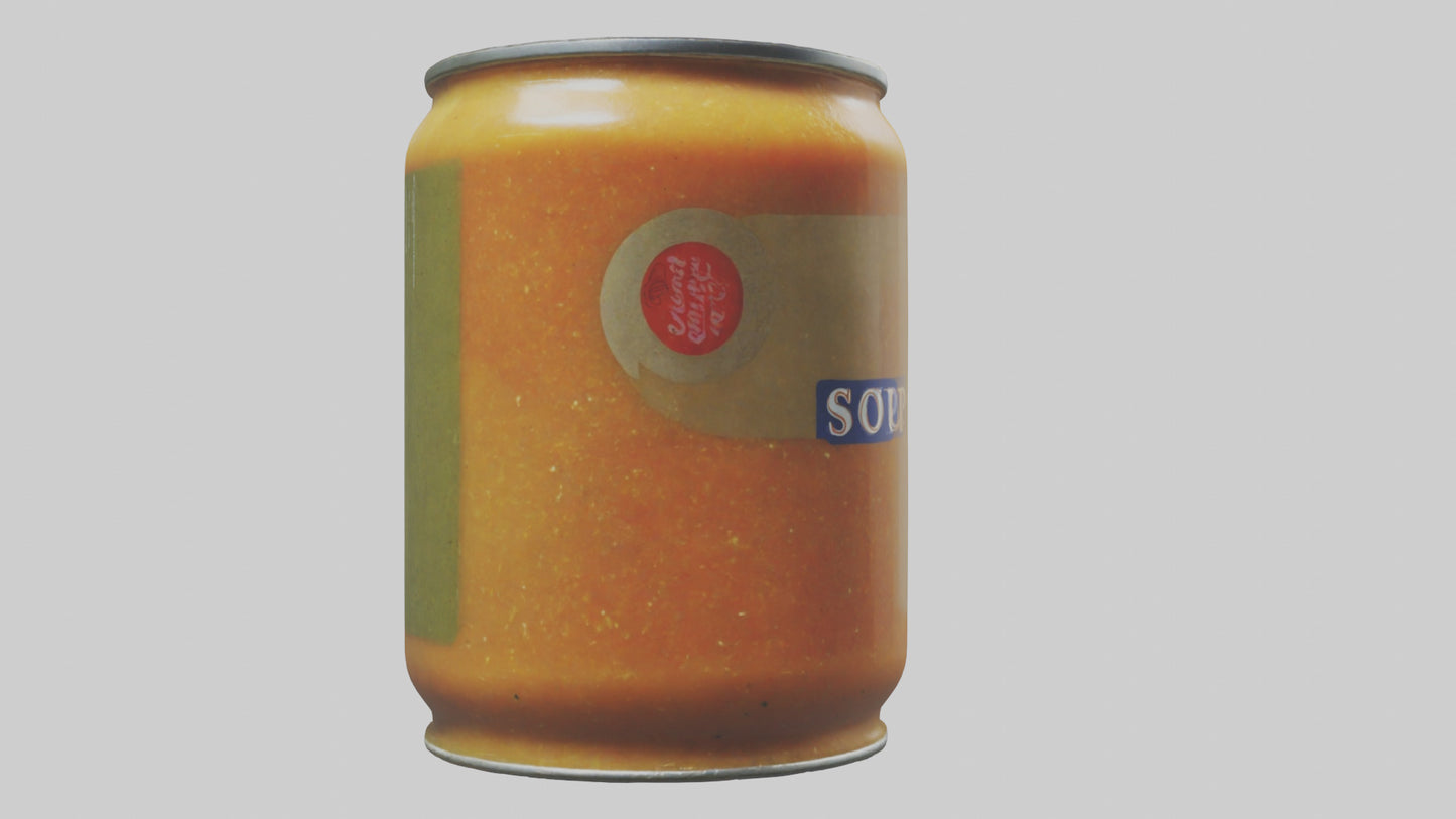 3D model Canned Soup model VR / AR / low-poly