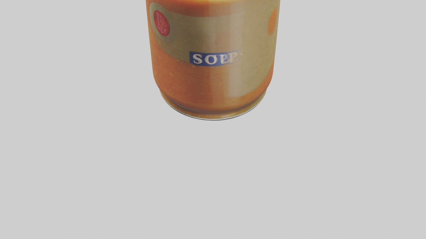 3D model Canned Soup model VR / AR / low-poly