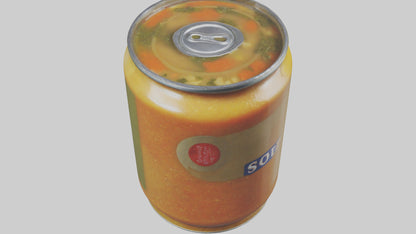 3D model Canned Soup model VR / AR / low-poly