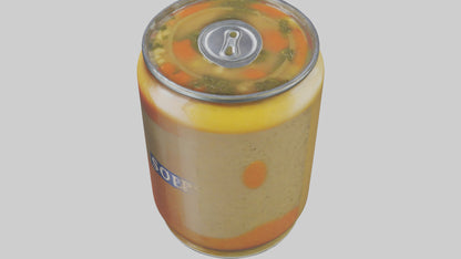 3D model Canned Soup model VR / AR / low-poly