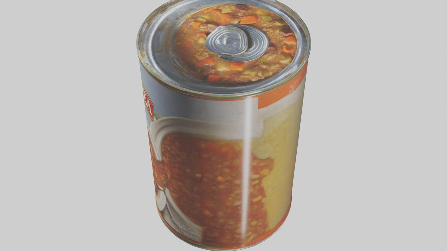 Canned Stew model VR / AR / low-poly