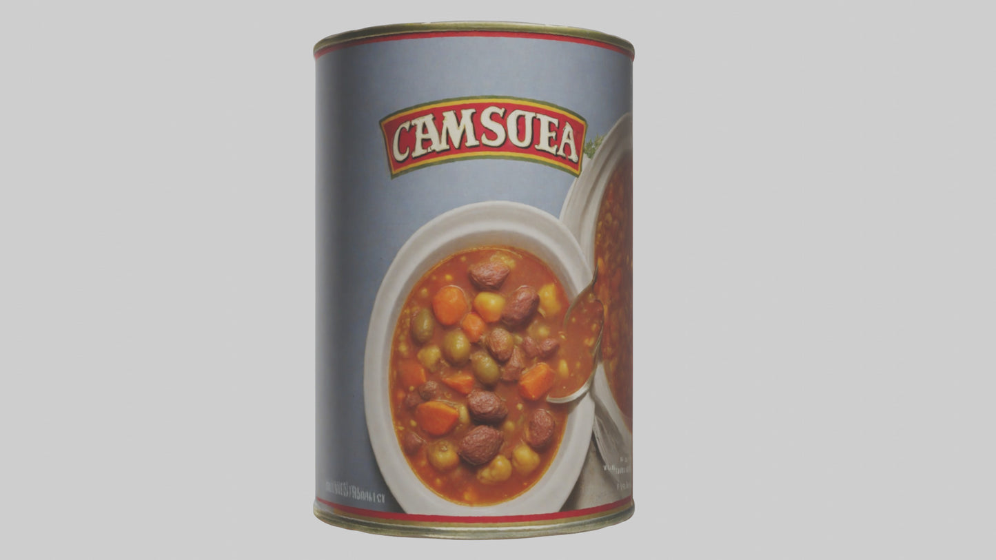 Canned Stew model VR / AR / low-poly