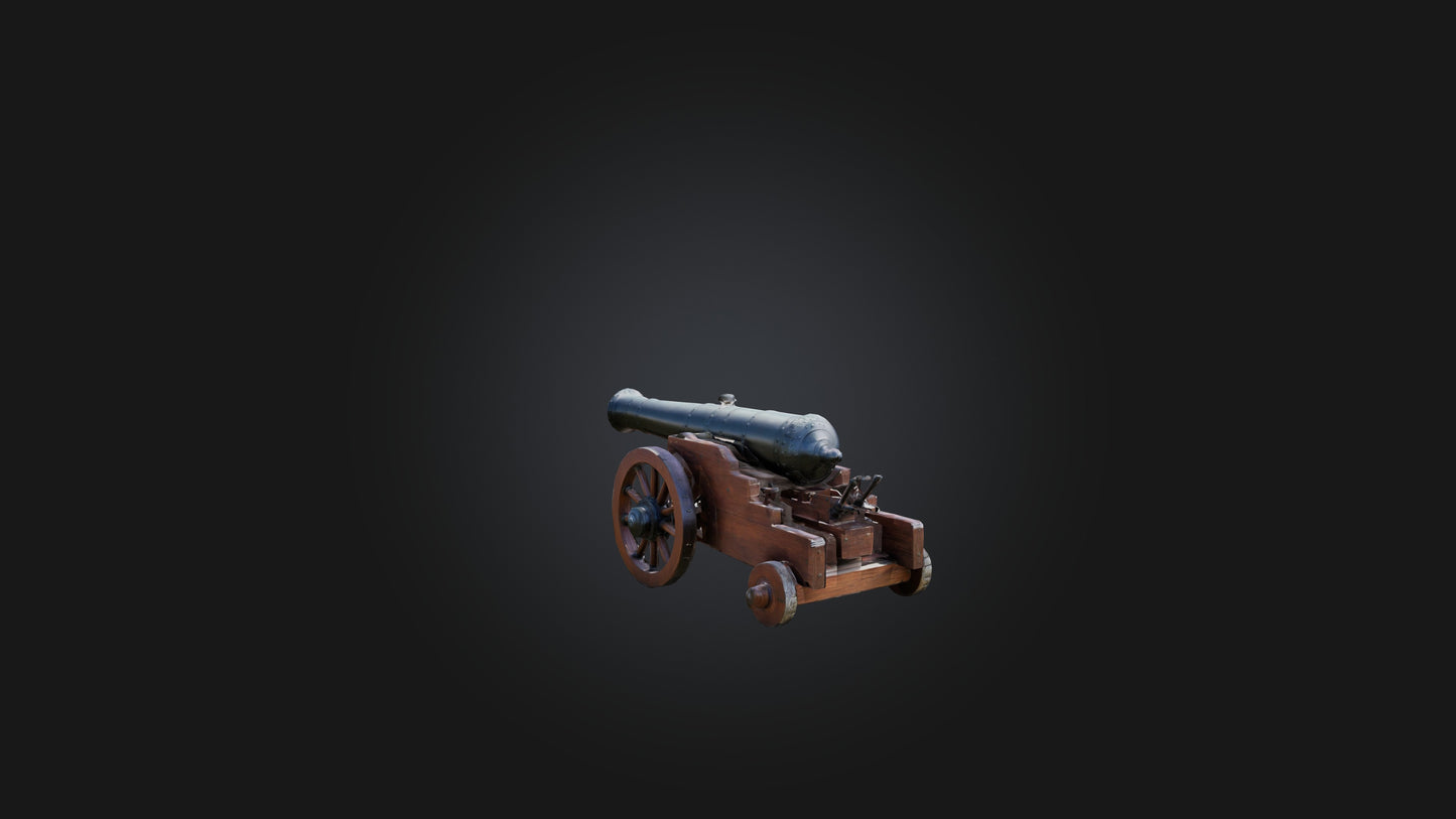 Cannon 3D model