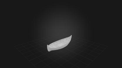 3D model Canoe VR / AR / low-poly