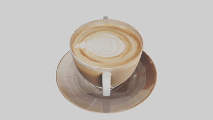 3D model Cappuccino model VR / AR / low-poly
