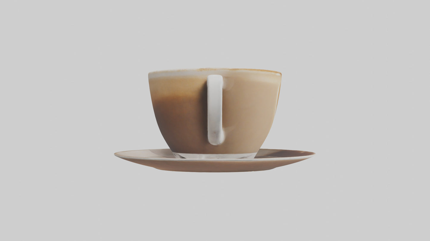 3D model Cappuccino model VR / AR / low-poly